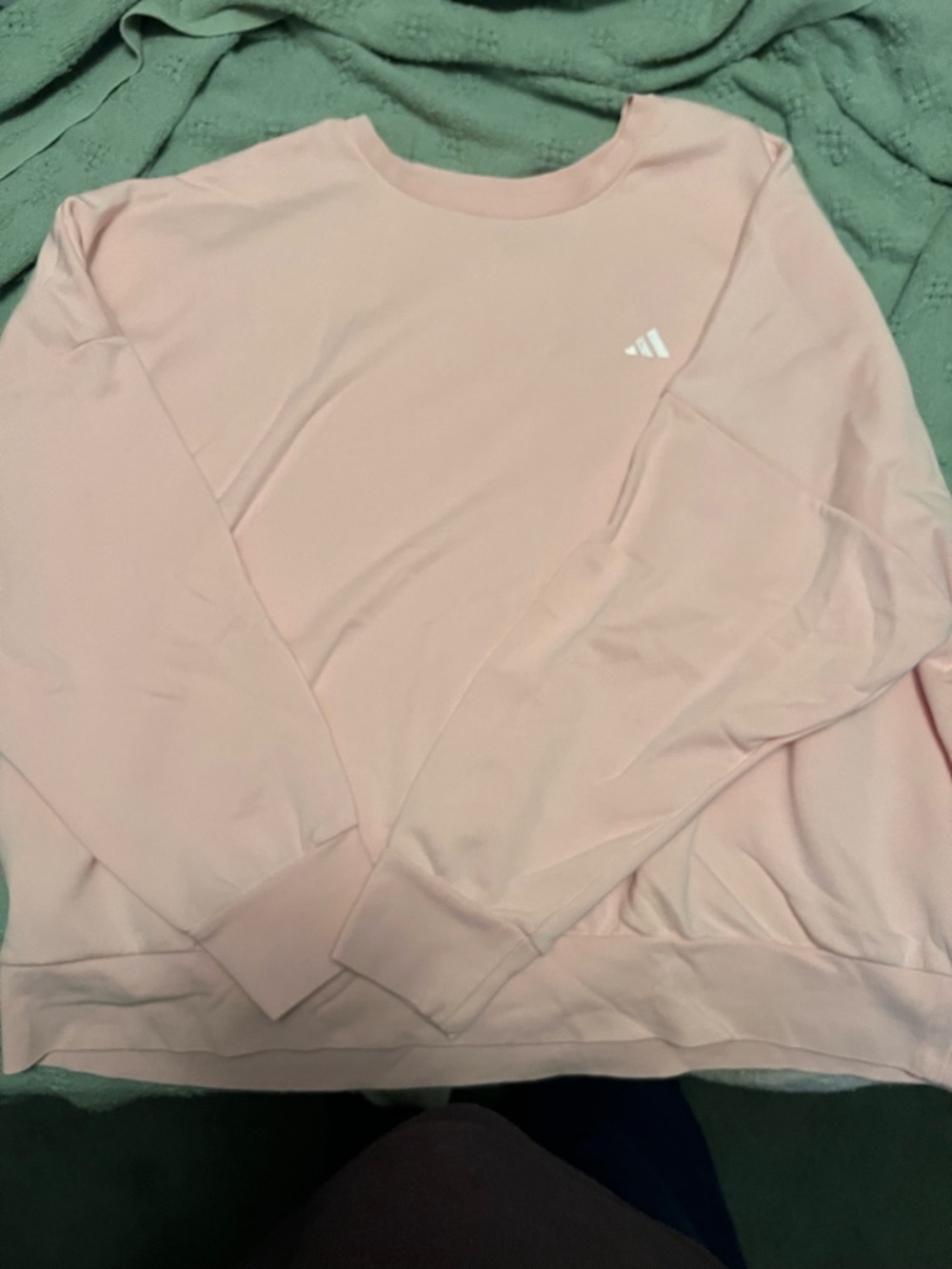 adidas Women's Pale Pink Crewneck Sweatshirt